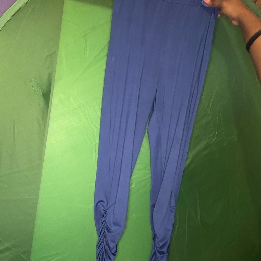 Women's Stacked Blue Pants